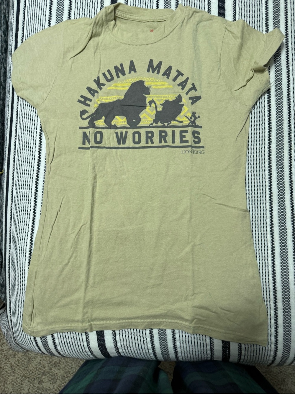 Disney The Lion King Cream Graphic Tee with Black Print